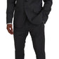 Dsquared² Gray Wool Single Breasted 2 Piece CIPRO Suit