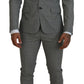 Dsquared² Gray Wool Single Breasted 2 Piece PARIS Suit