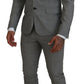 Dsquared² Gray Wool Single Breasted 2 Piece PARIS Suit