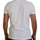 Dsquared² White Cotton Short Sleeves Collared T-shirt