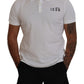 Dsquared² White Cotton Short Sleeves Collared T-shirt