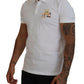 Dsquared² White Cotton Short Sleeves Collared T-shirt