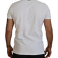 Dsquared² White Cotton Short Sleeves Collared T-shirt