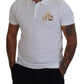 Dsquared² White Cotton Short Sleeves Collared T-shirt