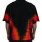 Dsquared² Black Orange Cotton Short Sleeves Crewneck T-shirt