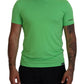 Dsquared² Green Modal Short Sleeves Crewneck T-shirt