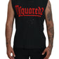 Dsquared² Black Cotton Sleeveless Crewneck Tank T-shirt