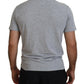 Dsquared² Gray Logo Cotton Short Sleeves Crewneck T-shirt