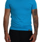 Dsquared² Blue Modal Short Sleeves Crewneck T-shirt