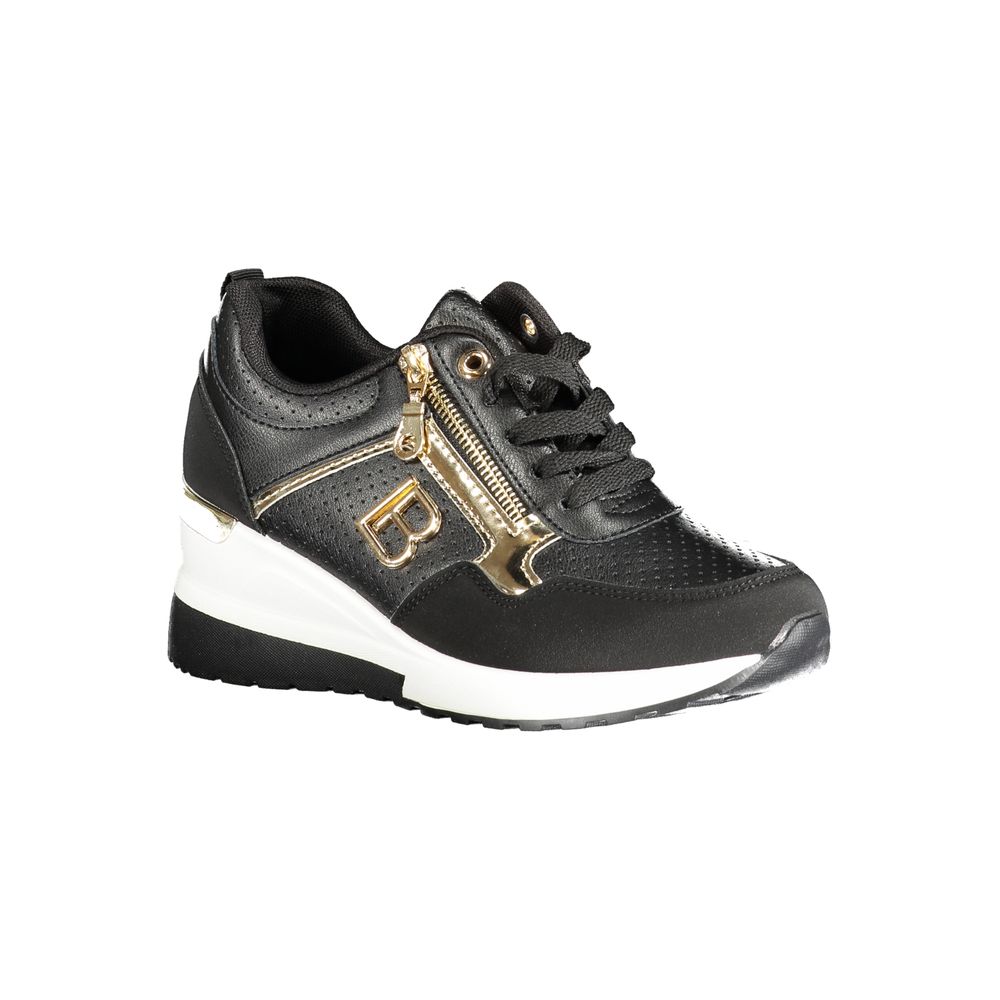 Laura Biagiotti Black Polyester Sneaker