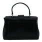 Jimmy Choo Black Leather Top Handle Shoulder Bag