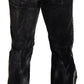 Dsquared² Gray Cotton Corduroy Straight Fit Men Denim Jeans