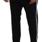 Dsquared² Back White Lined Side Wool Tapered Pants