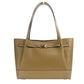 Michael Kors Reed Large Camel Leather Belted Tote Shoulder Bag Purse