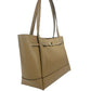 Michael Kors Reed Large Camel Leather Belted Tote Shoulder Bag Purse