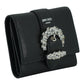 Jimmy Choo Black Leather Card Holder Wallet