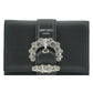 Jimmy Choo Black Leather Card Holder Wallet