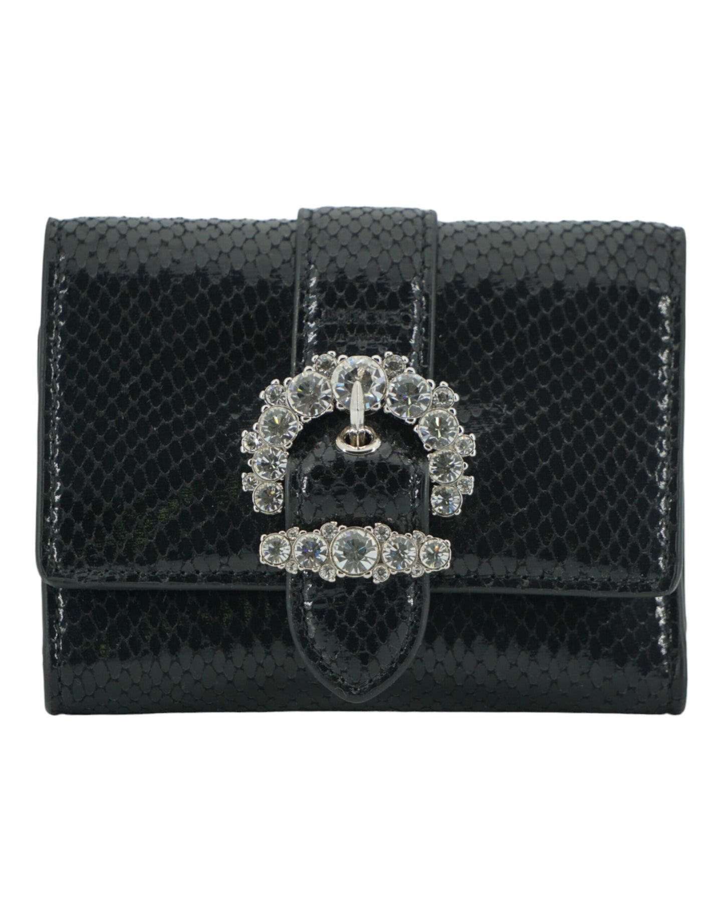 Jimmy Choo Black Leather Card Holder Wallet