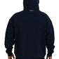 Dsquared² Blue Cotton Hooded Full Zip Men Jacket Sweater