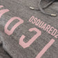 Dsquared² Gray Cotton Hooded Printed Men Pullover Sweater