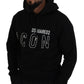 Dsquared² Black Cotton Hooded Printed Men Pullover Sweater