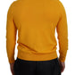 Dsquared² Orange Wool Long Sleeves Men Pullover Sweater