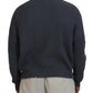 Dsquared² Gray Men Tattered Knitted Pullover Sweater