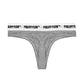 Philipp Plein Chic Gray Logo Waistband Thong Set