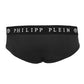 Philipp Plein Sleek Black Boxer Duo with Designer Flair