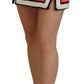 Dsquared² Multicolor Polyester Mid Waist A-line Mini Skirt