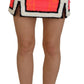 Dsquared² Multicolor Polyester Mid Waist A-line Mini Skirt