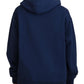 Dsquared² Blue Logo Printed Hooded Women Long Sleeve Sweater