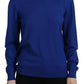 Dsquared² Blue Long Sleeve Crew Neck Casual Sweater