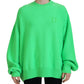 Dsquared² Green Logo Embroidery Women Long Sleeve Sweater