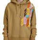 Dsquared² Brown Logo Printed Hooded Long Sleeve Sweater