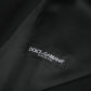 Dolce & Gabbana Black Wool Formal Dress Waistcoat Vest