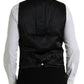 Dolce & Gabbana Gold Floral Jacquard Waistcoat Formal Vest