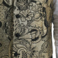 Dolce & Gabbana Gold Floral Jacquard Waistcoat Formal Vest