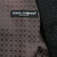 Dolce & Gabbana Black Brown Silk Waistcoat Dress Formal Vest