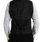 Dolce & Gabbana Black Wool Waistcoat Dress Formal Vest