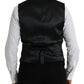 Dolce & Gabbana Black Wool Waistcoat Dress Formal Vest