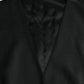 Dolce & Gabbana Black Wool Waistcoat Dress Formal Vest