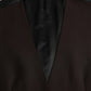 Dolce & Gabbana Brown Wool Waistcoat Dress Formal Vest