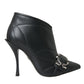 Dolce & Gabbana Black Devotion Quilted Buckled Boots Shoes