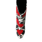 Dolce & Gabbana White Floral Hearts Leather High Boots Shoes