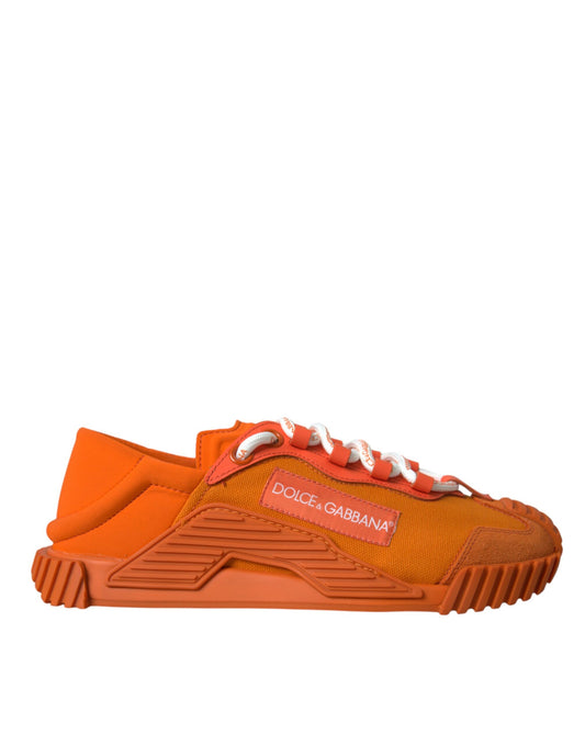 Dolce & Gabbana Orange NS1 Low Top Sports Sneakers Shoes