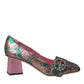 Dolce & Gabbana Multicolor Floral Jacquard Crystal Heels Pumps Shoes