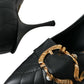 Dolce & Gabbana Black Devotion Leather Heels Pumps Shoes