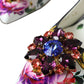 Dolce & Gabbana Multicolor Floral Leather Crystal Heels Pumps Shoes