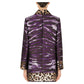 Dolce & Gabbana Purple Polyester Jackets & Coat